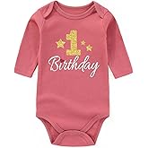 1st One Outfit First Birthday Outfit Boy Baby Clothes Funny Baby Bodysuits