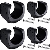 Jetec 4 Pieces Flashlight Mounting Brackets with Screws Versatile Clip Mount for LED Flashlights and Similar Things, Bicycle 