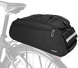 MOSISO Bike Rack Bag Waterproof 12L Rear Seat Trunk Pannier Black view 7