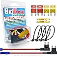 BioFuse 12 AWG Mini APM ATM Quick TAP KIT: 2 Add-A-Circuit Car Fuse Tap Adapters, 2 Each (10A 20A) Blade Fuses, 4 Zip Ties + Fuse Puller