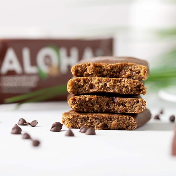 ALOHA ORGANIC PLANT-BASED PROTEIN BAR, CHOCOLATE CHIP COOKIE DOUGH, 1.98 OZ