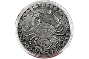 YIQILAFADA 12 Constellation Challenge Coin,Cancer Coin for Collection