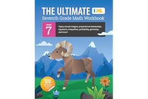 IXL The Ultimate 7th Grade Math Workbook, Middle School Books for Kids Ages 12-13 Covering Geometry, Algebra, Probability, Ratio, and More Mathematics (IXL Ultimate Workbooks)