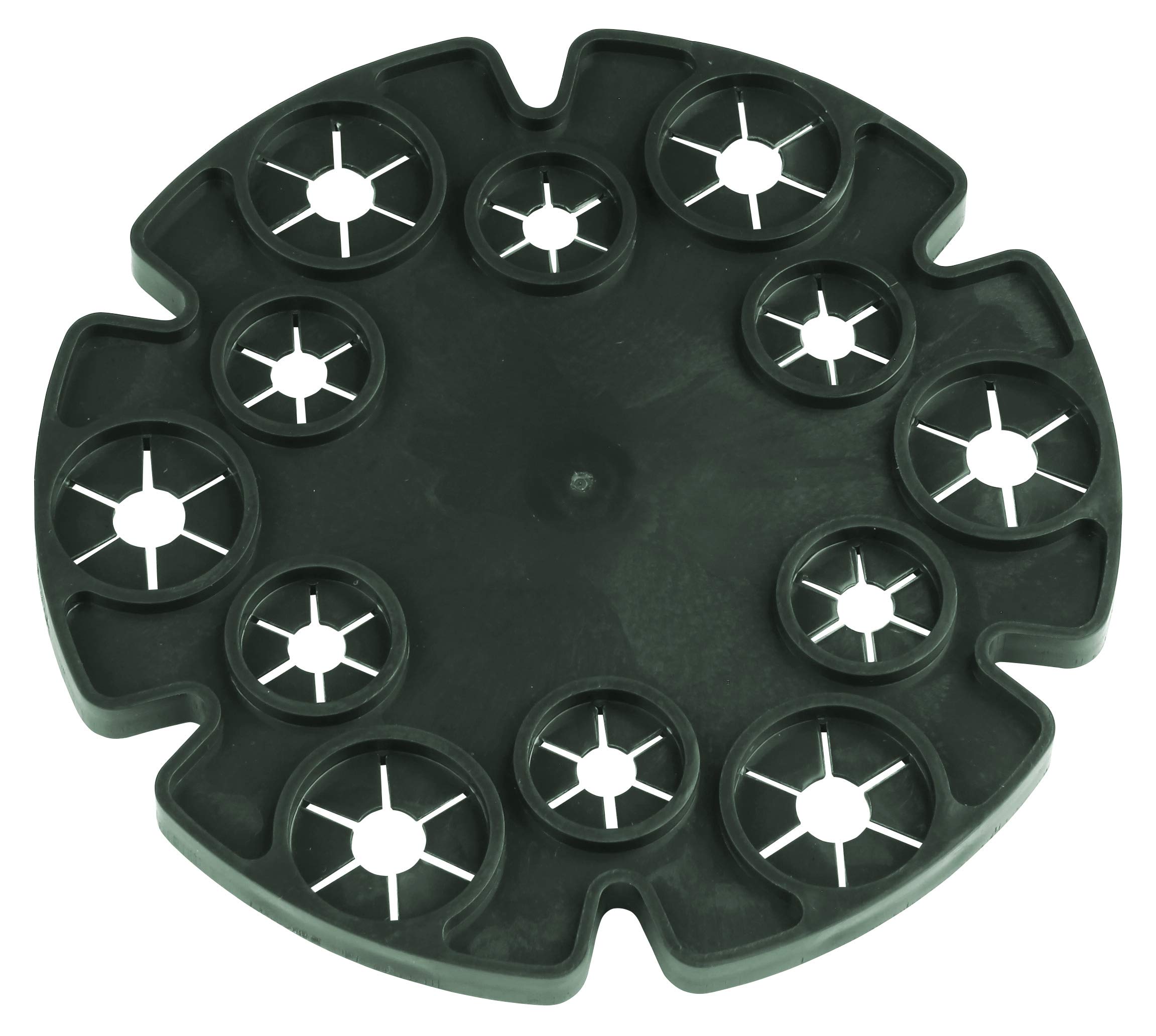 Windhager Wigwam Rod Connector, Trellis Rod Holder Disc, Connecting Ring Plant Stakes, Pack of 2, Green