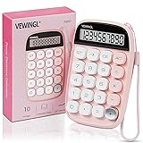 VEWINGL Calculator,Pink Calculator Cute 10 Digit