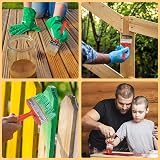 WAIZHIUA 4Pcs Fence Brush Set with Gloves 4 Sizes Decking Wood Paint view 5