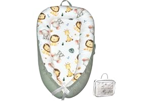 MORABLOOMY Portable Baby Lounger for Supervised Play and Rest, Soft Breathable Infant Mat for Tummy Time, Home, Travel, Baby Gifts
