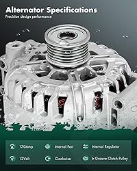 SCITOO High Output Alternator 170Amp 2.5L/3.0L