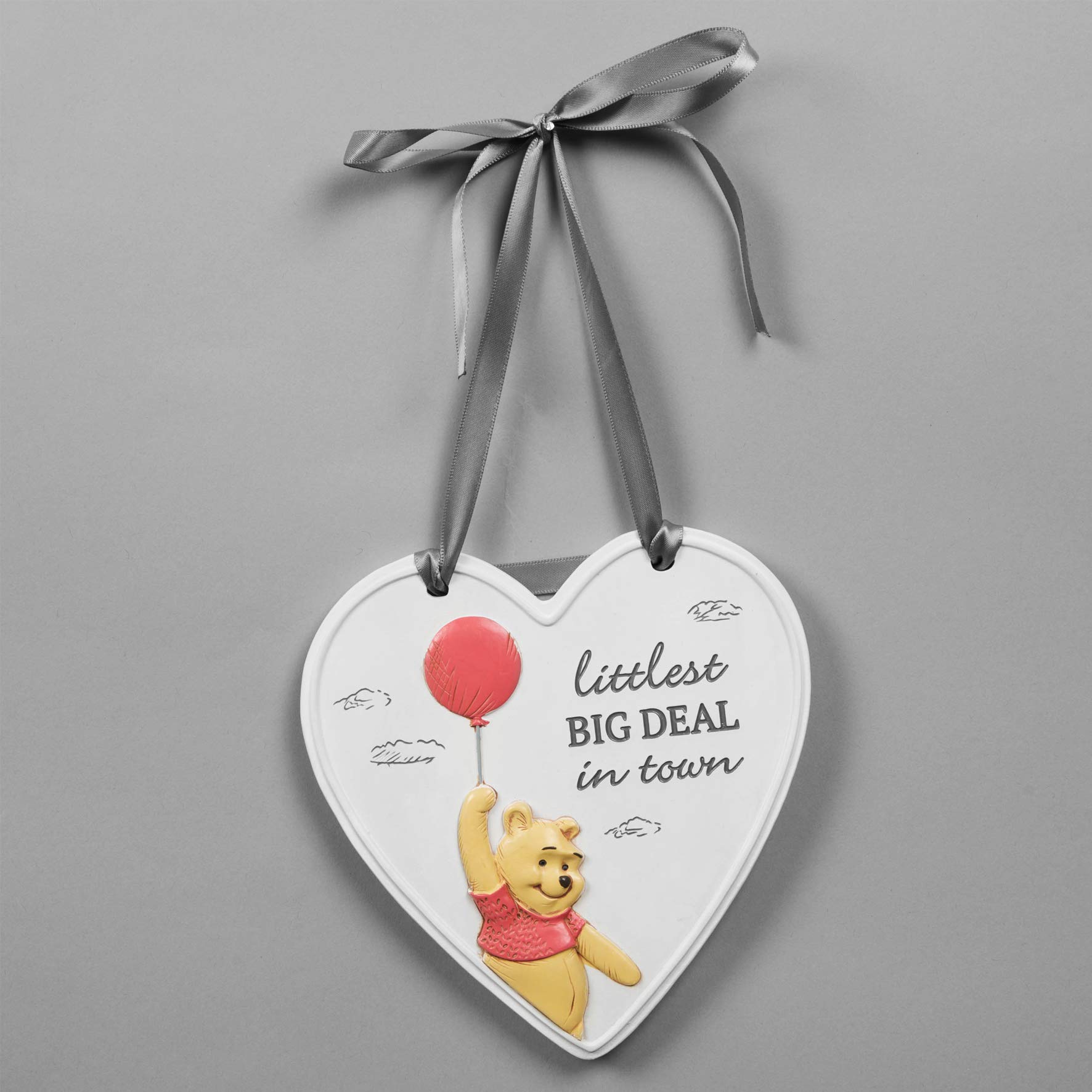 Disney Christopher Robin Heart Winnie Pooh Big Deal Hanging Plaque Baby Nursery
