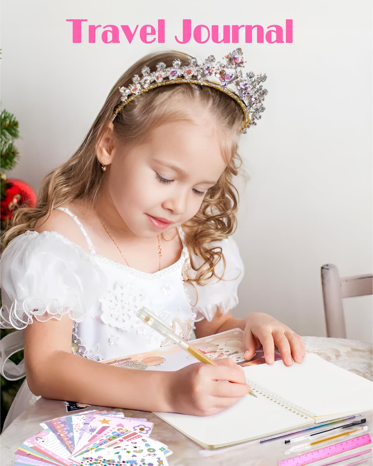 DIY Journal Kit for Girls - 59-Pcs DIY Journal Kit for Tweens & Teens - Stationery Set, Scrapbooking & Diary Supplies, Journaling Art Kit Teen Girl Birthday Gifts, journal kit for girls ages 8-12