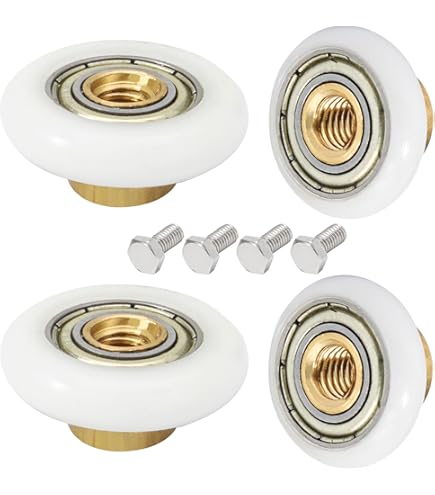 Orchid-Shower Door Rollers 8 Pieces Shower Door Rollers Sliding Shower Door Roller Shower Enclosure Rollers For Bathroom Shower Door 23mm - View #8