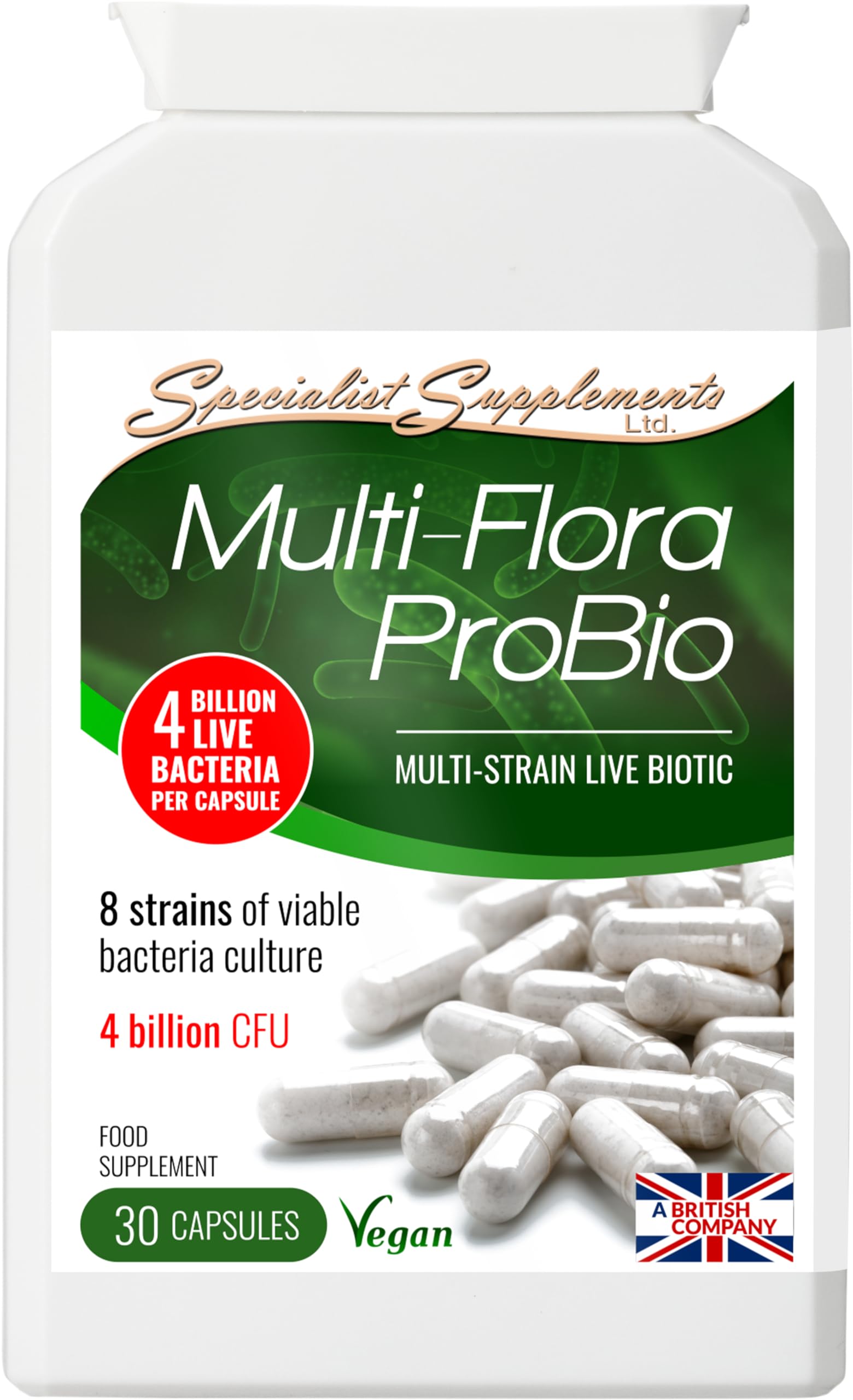 Specialist Supplements Multi-Flora ProBio Live Culture Formula 30 Capsules