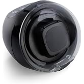 Versa Watch Winder for Automatic Watches - Direct Drive Motor, Touch Button Settings, 12 Settings, Display Light, Adjustable Pillow, Compact Design - Single Watch Winder for Rolexes