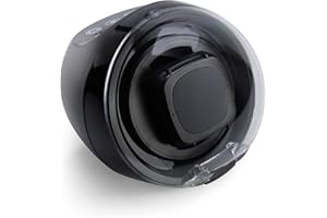 Versa Watch Winder for Automatic Watches - Direct Drive Motor, Touch Button Settings, 12 Settings, Display Light, Adjustable Pillow, Compact Design - Single Watch Winder for Rolexes