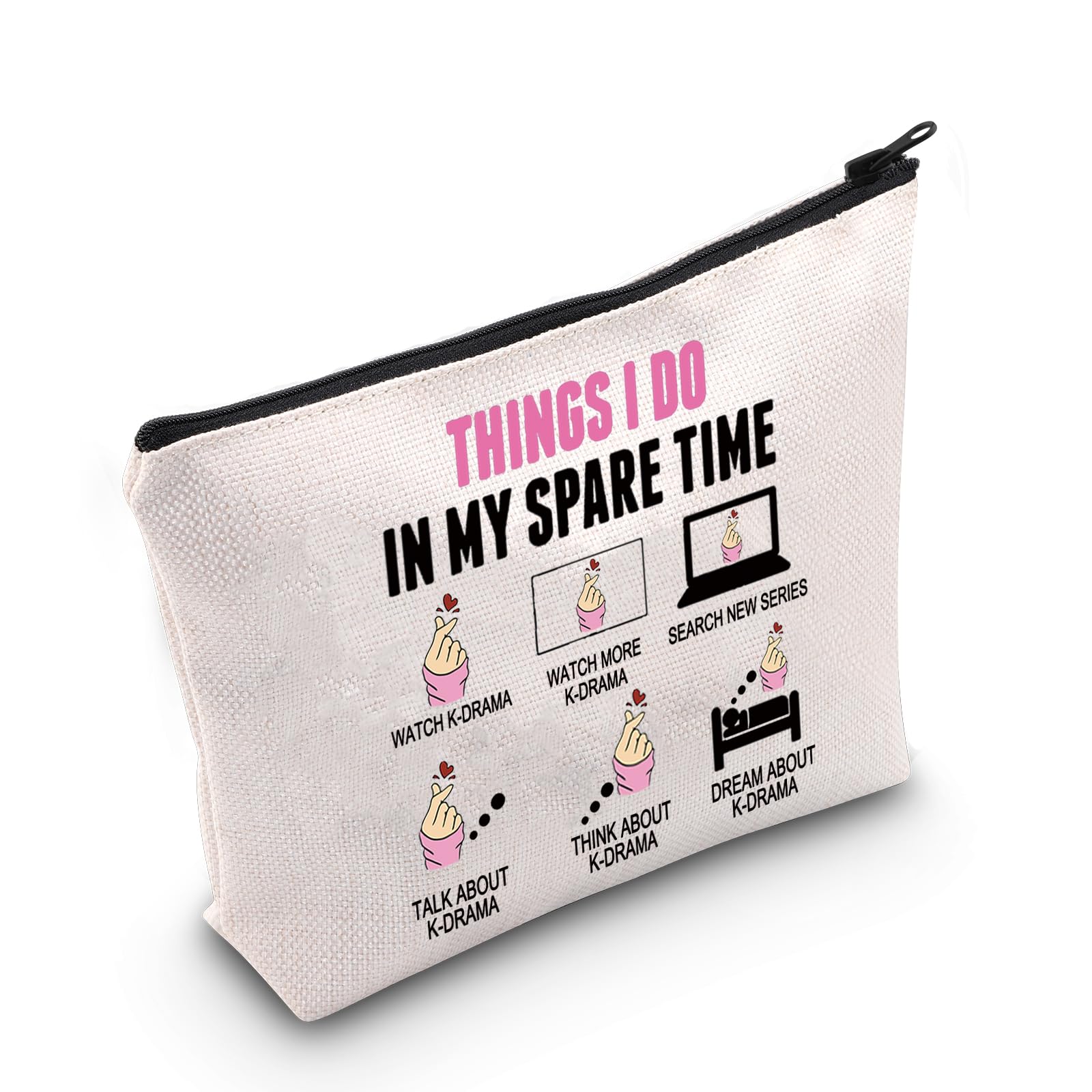 MYSOMY K-Drama Lover Gift K-Drama Merchandise Korean Drama Fan Gift K-Drama Girl Makeup Bag (UK K-Drama Bag)