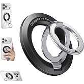SYNCWIRE Magnetic Phone Ring Holder, for MagSafe Phone Grip Stand Kickstand | Double-Sided Magnet, Removable Hands Free, Phone Finger Grip, for iPhone 18 17 16 15 14 13 12 Pro Max, MagSafe Accessories