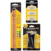 Prismacolor Premier Accessory Set, Includes Colorless Blender Pencils (2 Piece), Premier Pencil Sharpener(1 Piece) &amp; Magic Rub Erasers (3 Piece)