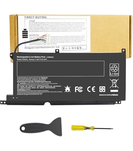 DR. BATTERY PG03XL L48495-005 Batería De Repuesto Para HP Pavilion Gaming 15 16 15 Dk0000 Series L48430 2c1 3icp66072 Hstnn Db9g Hstnn Ob1