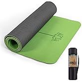 UMINEUX Yoga Mat Extra Thick 1/3'' Non Slip Yoga Mats for Women Eco Friendly TPE Fitness Exercise Mat with Carrying Sling & S