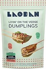 Laoban Dumplings︱Vegetable Frozen Dumplings︱Shiitake, Scallions, Chili Crisp, Ginger, Soy Sauce No Artificial Ingredients or 