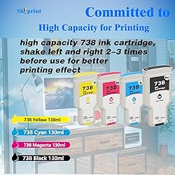 738 738xl Ink Cartridges Compatible with HP 738 Ink
