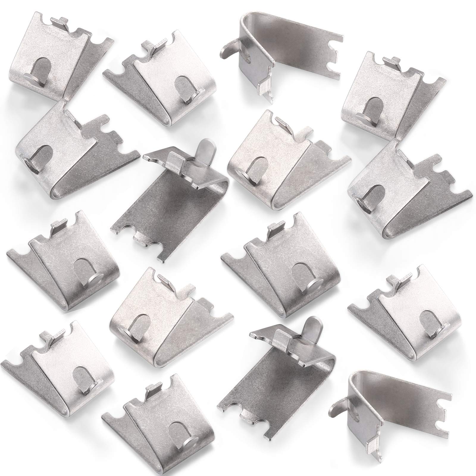 Photo 1 of Hotop 16 Pieces 920158 Refrigerator Shelf Clips Freezer Cooler Shelf Support Commercial Replacement Rack Clips Buckles for Fridge Parts
