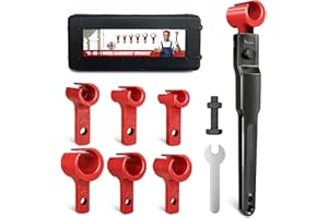 Vdsfand 6 in 1 Door Hinge Adjustment Tool Multi-Size Hinge Gap Adjusting Wrench Kit Heavy Duty Door Hinge Repair Tool for Residential and Commercial Use
