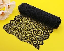ONLYKXY 5 Yards Elastic Stretchy Lace Ribbon