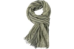 FEOYA Men's Winter Scarf Soft Feel Warm Lightweight Classic Stripes Tassel Cold-Weather Gear for Business Gifts Daily Wear