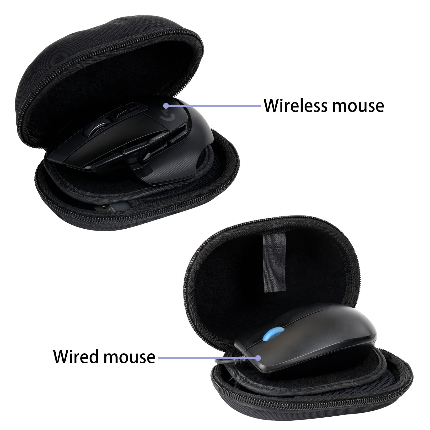co2CREA case Harte reiseschutzhülle Etui Tasche für Logitech G G309 / G502 Hero/G G502 X Plus Kabellose/Kabelgebundene Gaming-Maus, Nur Tasche 4