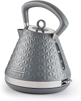 Morphy Richards Vector Pyramid Kettle 1.5L 3kW Rapid Boil 360 Cordless Base Grey view 2