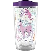 Tervis Unicorn Kids Made in USA Double Walled Insulated Tumbler Travel Cup Keeps Drinks Cold & Hot, 16oz, Classic