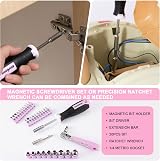 Enventor Pink Tool Kit Set 108Pcs Women’s Hand Tool with Storage Toolbox view 4