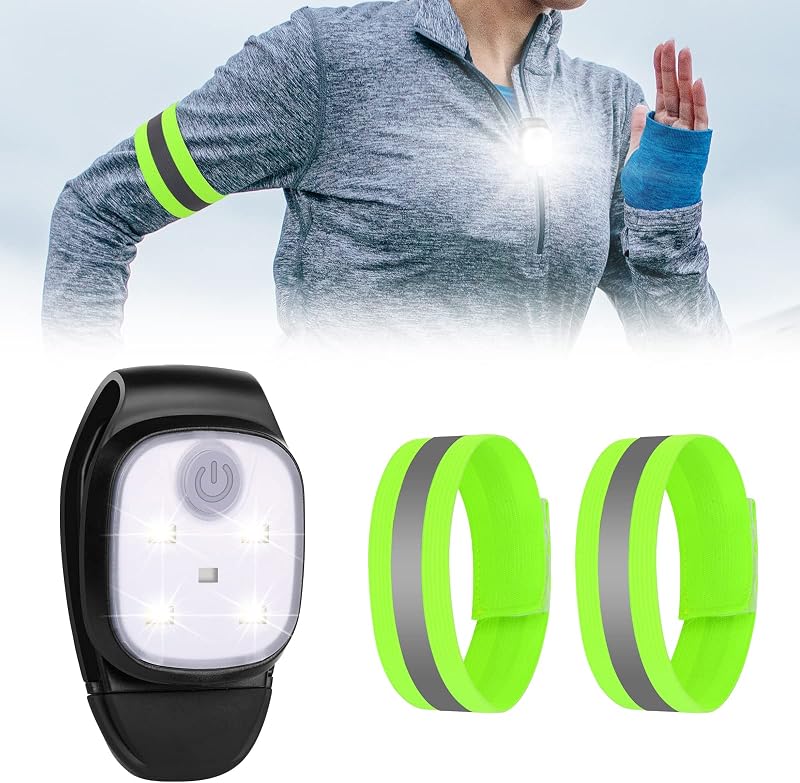 URAQT USB Rechargeable Running Clip Light 180 LM LED Safety Night Clip-on