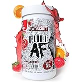 5% Nutrition FullAF Pre-Workout | Stim-Free with Massive Pumps | L-Citrulline, L-Taurine, Nitrosigine, GlycerSize (Fruit Punch)