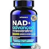 Liposomal NAD+ Supplement Extra Strength | Urolithin A, Resveratrol, CoQ10 - Women & Men - ALA, Green Tea, Quercetin, Lycopene | High Purity, Energy & Regeneration - Made in USA – 60ct