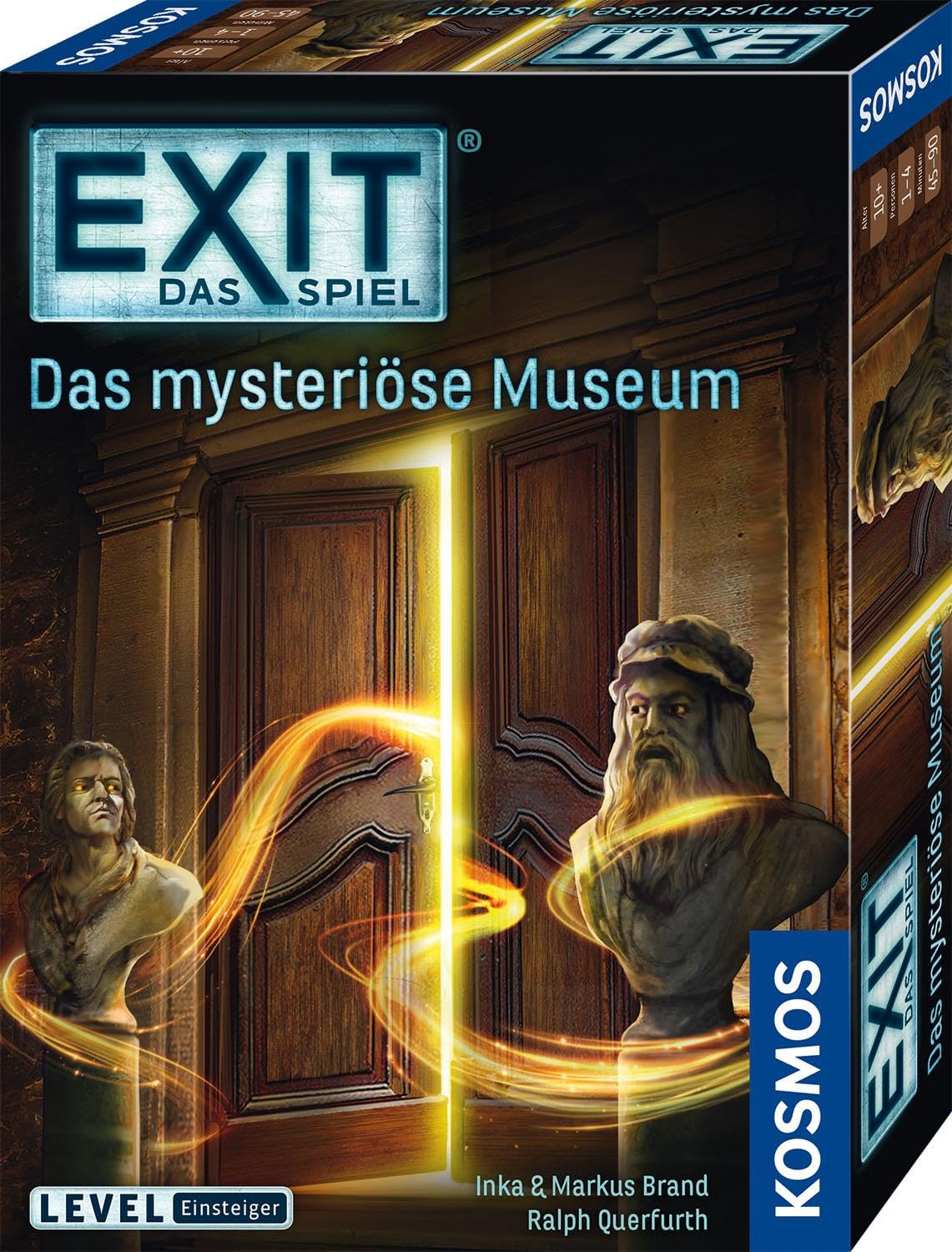 KOSMOS 694227 EXIT® - Das Spiel - Das mysteriöse Museum, Level: Einsteiger, Escape Room Spiel, EXIT Game für 1 bis 4 Spieler ab 10 Jahre, ein einmaliges Gesellschaftsspiel