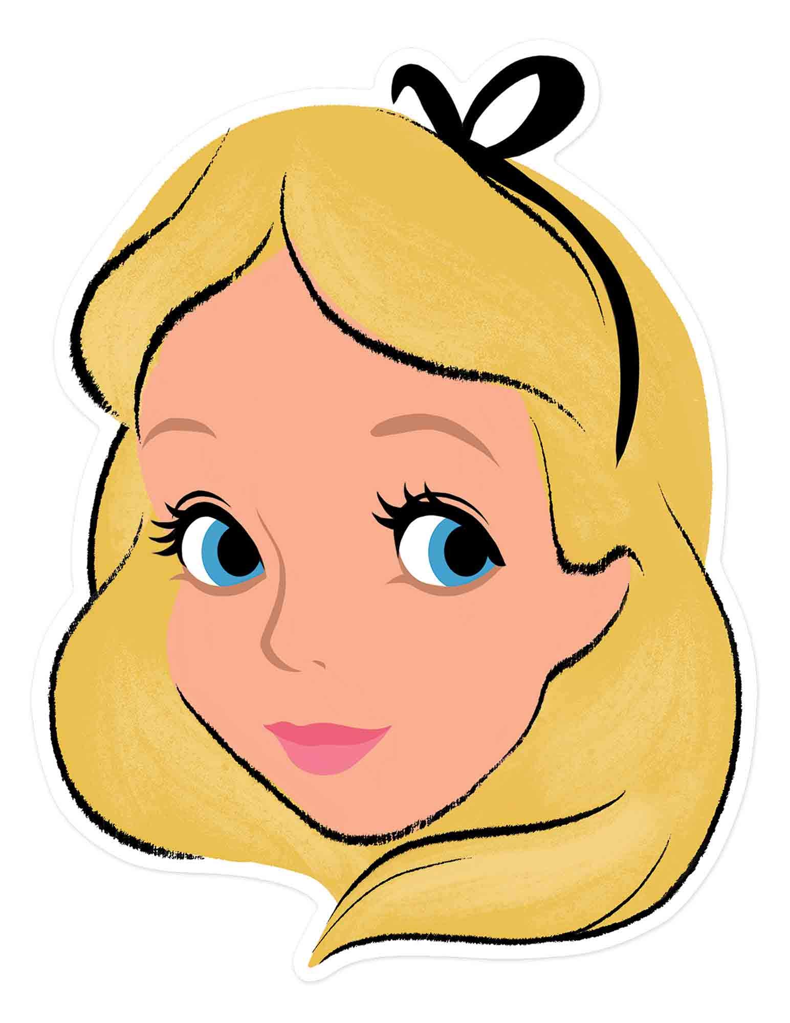 STAR CUTOUTS Ltd Alice - Alice in Wonderland Single Face Mask For the Birthdays, Fans & Parties Great Talking Point multicolour,SM371