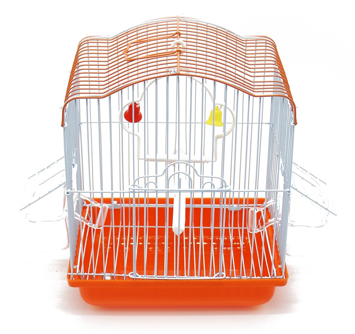 BPS BPS-1209 Metal Bird Cage with Feeder Drinker Swing Jumper Bucket Colour Sent at Random 22.5 x 17 x 28 cm