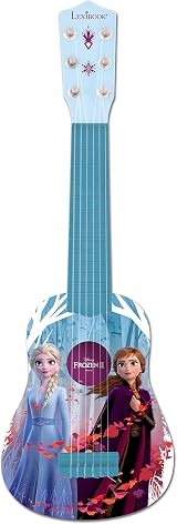 Lexibook Frozen My First Guitar 21 inch Nylon Strings Guide Included Blue K200FZ