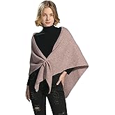 Harikery Women's Shawl Wrap Cardigan Knitted Wool Blend Pashmina Cape, Scarf & Sweater Cover-Up for winter