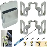N268241 N086039 Stainless Steel Drill Holder Belt Clip &amp; Hooks | For Dewalt 20V Power Tools, Compatible with, DCD985, DCD980L2, DCD985L2 For Hook Holster Cordless Drill Driver,Tape Measure