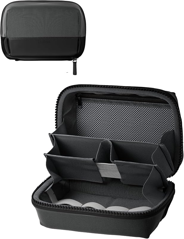 Reise-Organizer für Elektronikzubehör – Organizer-Tasche mit Platz für iPhone, Powerbank, Ladegerät, Apple Pencil, AirTag Holder – praktisch für Reisen, weiches, strapazierfähiges Material