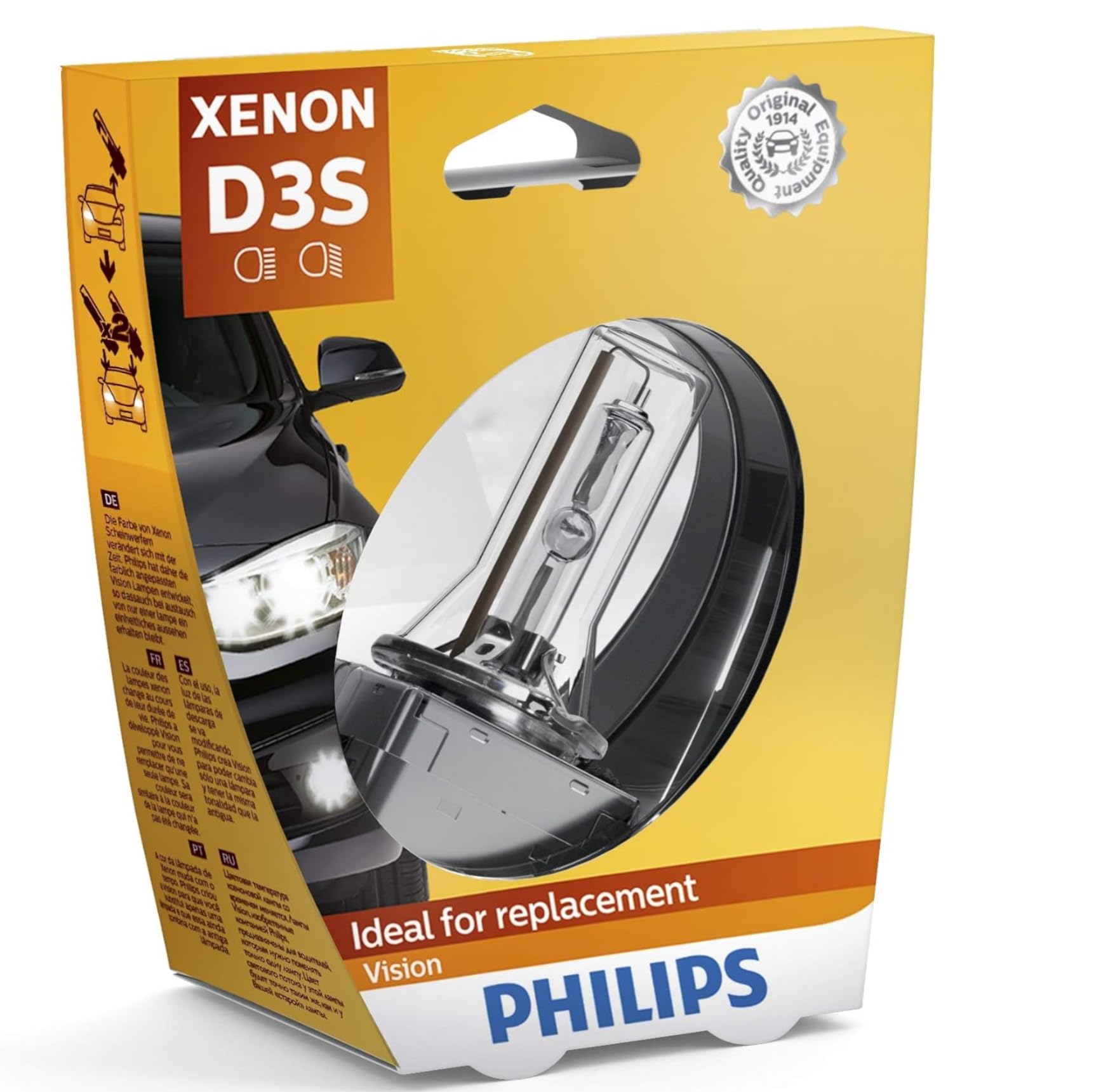 Philips Xenon Vision D3S 42403VIS1 Light Bulb Single in Blister Pack
