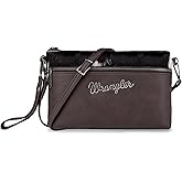 Wrangler Western Cowhide Crossbody Bags for Women Clutch Wristlet Purse