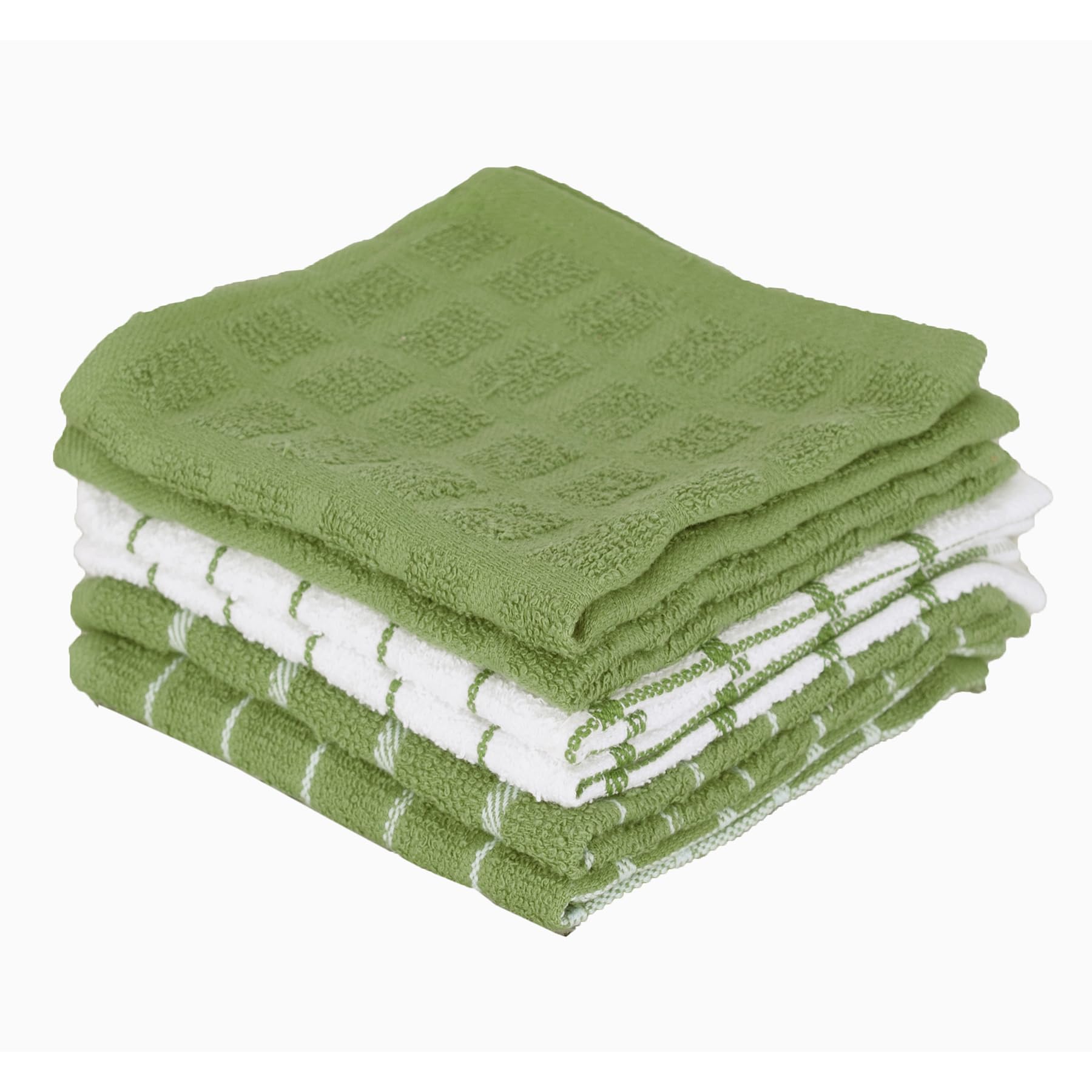 Ritz Terry Cotton Kitchen Dish Cloths, Cactus, 6-Pack