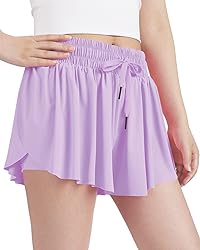 KEREDA Girls Flowy Shorts,Butterfly Shorts for Teen
