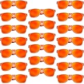Pibupibu 10/20 Pack Neon Sunglasses for Women Men Bulk, Wholesale 80s Retro Colorful Mirrored Party Glasses Adult Unisex
