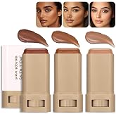 Foundation Stick Beauty Balm Serum Boosted Skin Tint, Serum Boosted Skin Tint Balm, Solid Tinted Moisturizing SerumContour Stick Foundation FaceStick, Longwear ContourStick, Natural Finish (#02 03 06)
