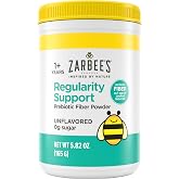 Zarbee's Kids Regularity Support Prebiotic Fiber Powder, 5.82 oz | For Kids &amp; Toddlers Ages 1+ Years, Flavorless, Sugar Free, Gluten-Free, Daily Fiber Supplement
